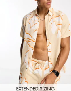 Design Co-Ord In Leaf Print