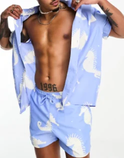 Design Co-Ord In Seahorse Print