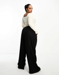 Design Curve Wide Leg Trouser In