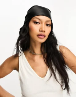 Design Extra Large Polysatin Headscarf In