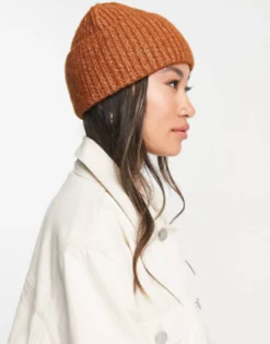 Design Fisherman Beanie In Tobacco