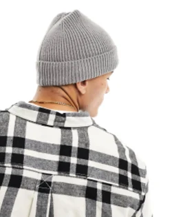 Design Fisherman Ribbed Beanie In