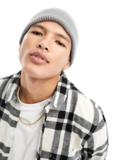 Design Fisherman Ribbed Beanie In