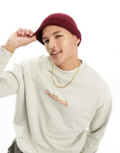 Design Fisherman Ribbed Beanie In