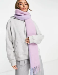 Design Fluffy Tassel Scarf In