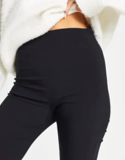 Design High Waist Trousers Skinny Fit In