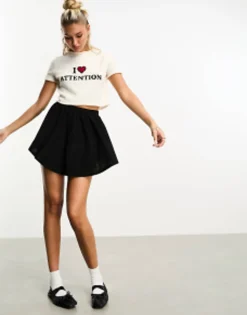 Design High Waisted Skort In
