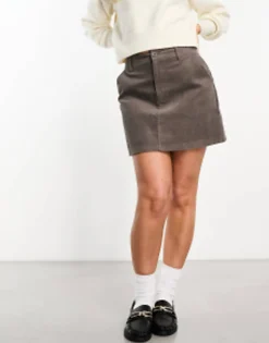 Design Hourglass Cord Pocket A-Line Mini Skirt In