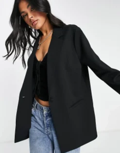 Design Jersey Slouchy Suit Blazer In