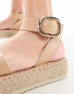 Design Jinny Espadrille With Oval Buckle In