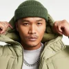 Design Lambswool Mini Fisherman Ribbed Beanie In