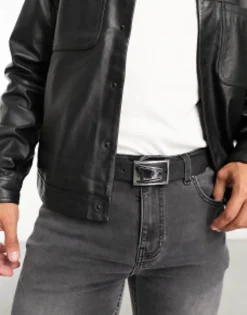 Design Leather Saffiano Smart Belt In