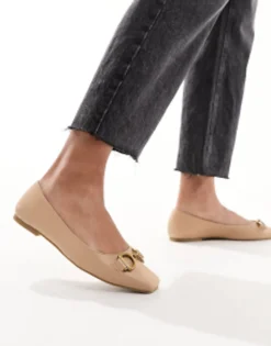 Design Leighton Square Toe Ballet Flats In