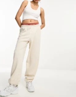 Design Low Rise Oversized Joggers With Puddle Hem In