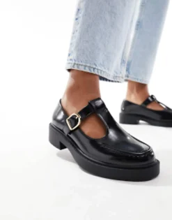Design Margo Mary Jane Flat Shoes In