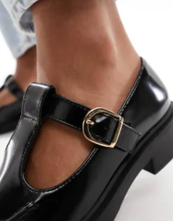 Design Margo Mary Jane Flat Shoes In