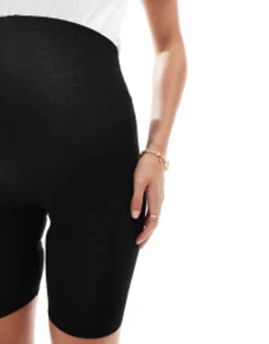 Design Maternity 2 Pack Basic Legging Shorts In