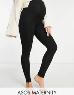 Design Maternity 2 Pack Over The Bump Leggings In