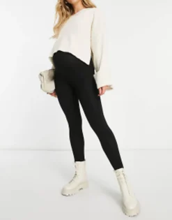 Design Maternity 2 Pack Over The Bump Leggings In