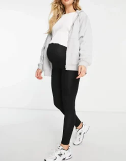 Design Maternity Over The Bump Premium Supersoft Leggings In Cotton Modal
