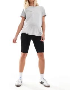 Design Maternity Over The Bump Basic Legging Short In