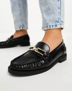 Design Melodic Slim Loafer With Chain In