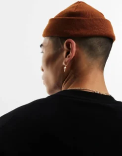 Design Mini Fisherman Ribbed Beanie In