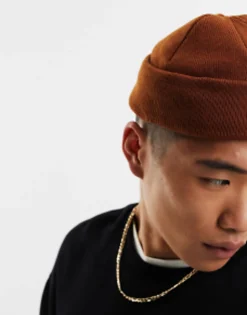 Design Mini Fisherman Ribbed Beanie In