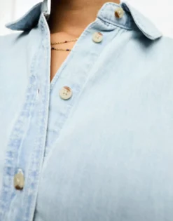 Design Minimal Denim Shirt In
