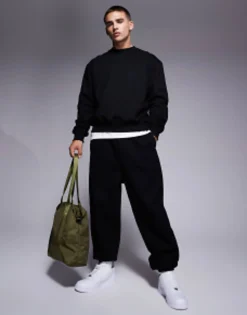 Design Mix & Match Heavyweight Set In Black