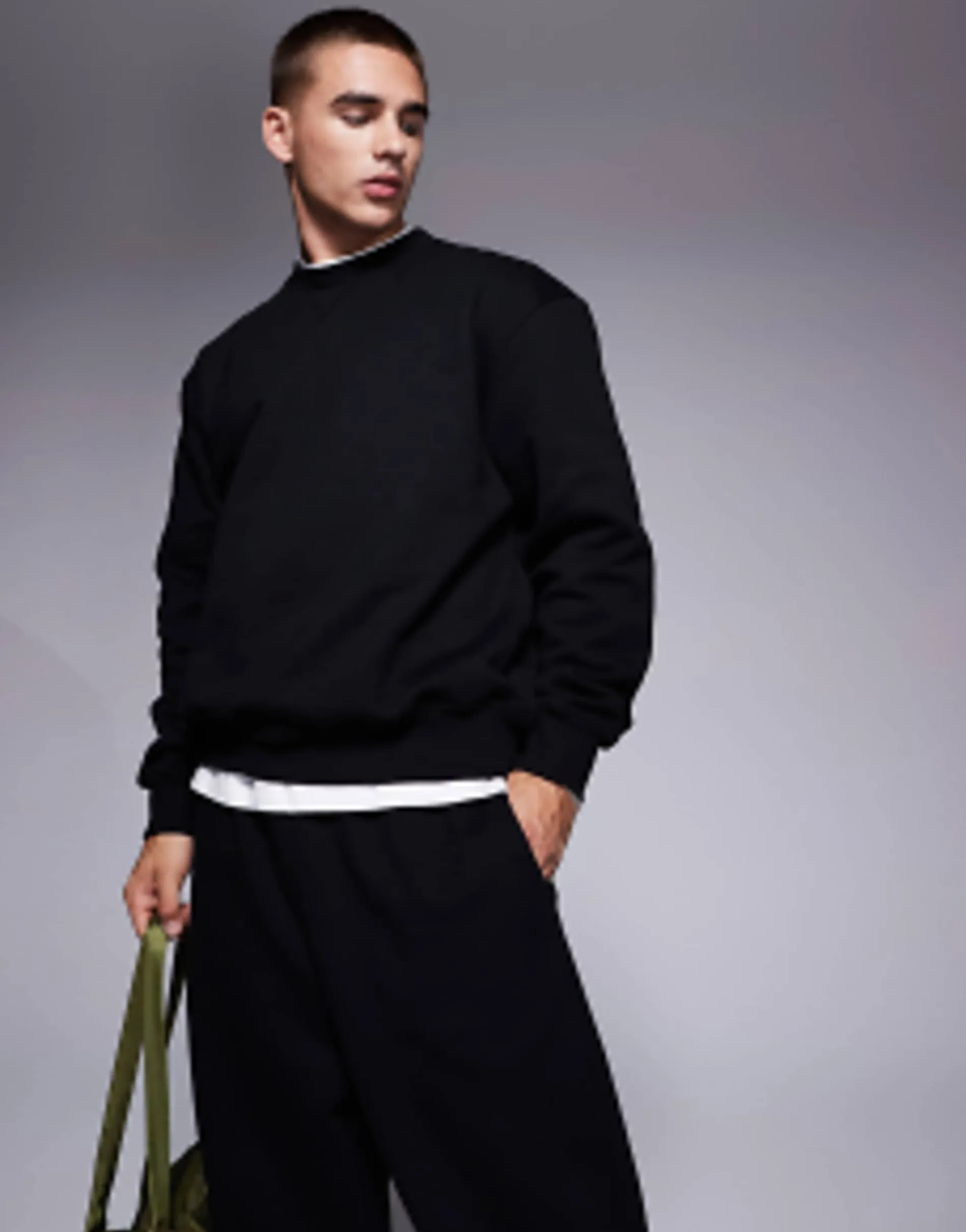 Design Mix & Match Heavyweight Set In Black