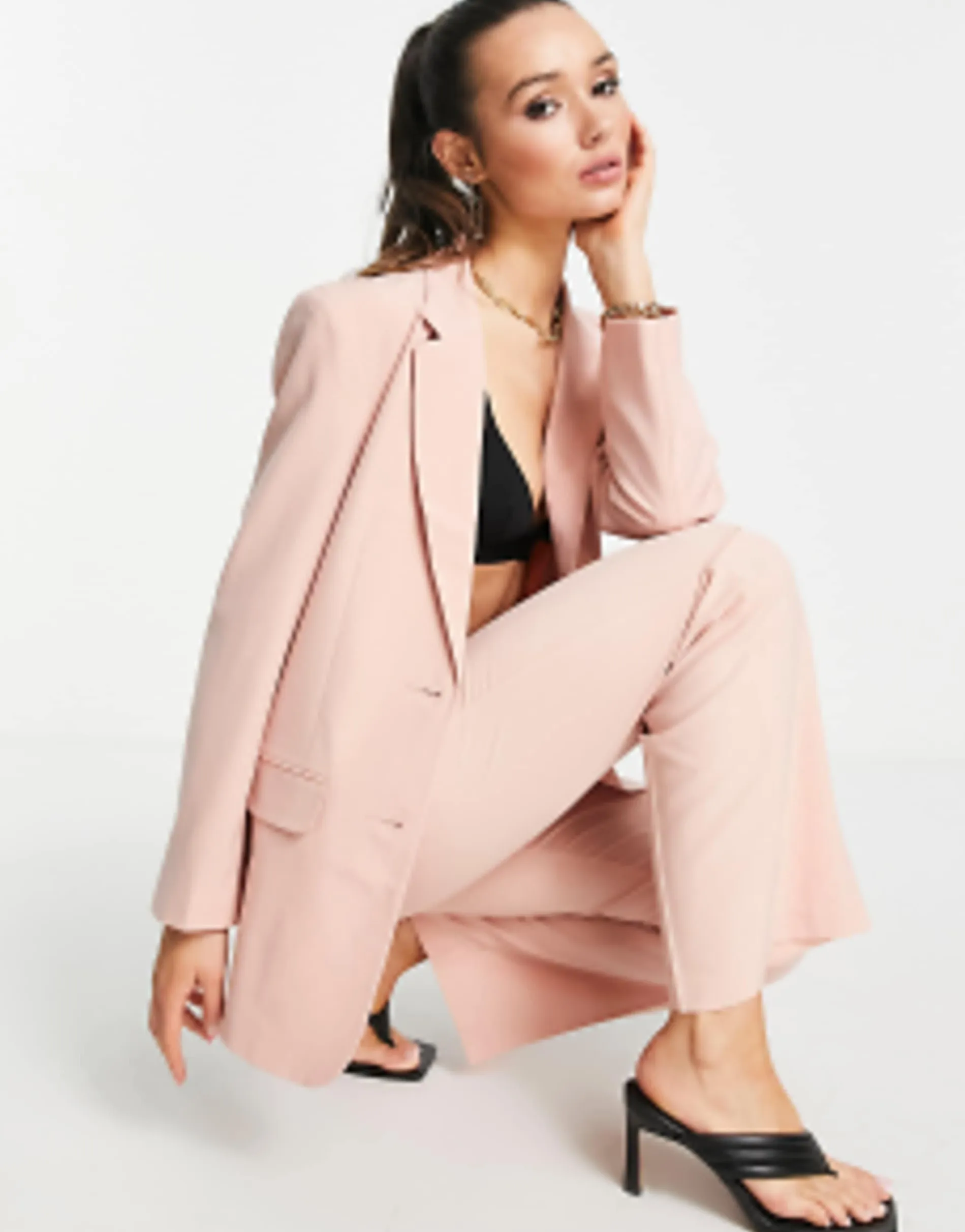 Design Mix & Match Slim Boy Suit In Blush