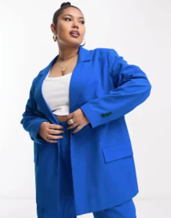 Design Mix & Match Suit In Electric Blue