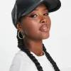 Design Nappa Leather Look Cap In