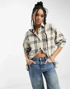 Design Oversized Shacket With Pockets In