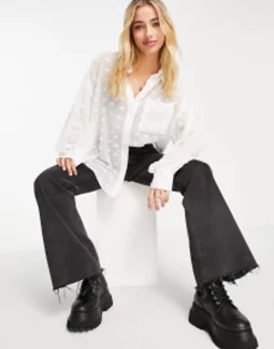 Design Oversized Shirt In Dobby