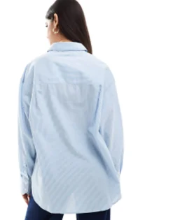 Design Oxford Shirt In Blue And White Stripe
