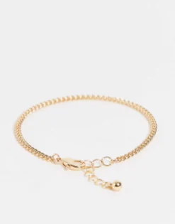 Design Pack Of 4 Fine Chain Bracelets In Tone