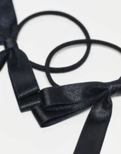 Design Pack Of 2 Hairbands With Bow Detail In Satin