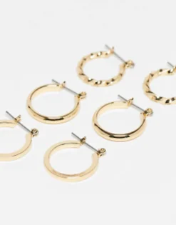 Design Pack Of 3 20Mm Hoop Earrings In