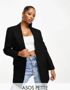 Design Petite Long Line Perfect Blazer In