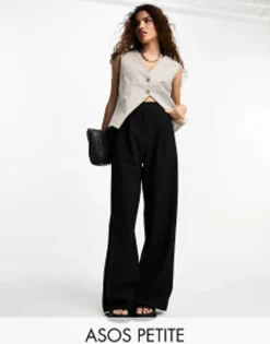 Design Petite Relaxed Dad Trouser In