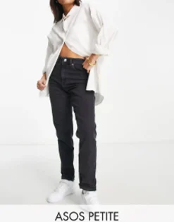 Design Petite Slim Mom Jeans In