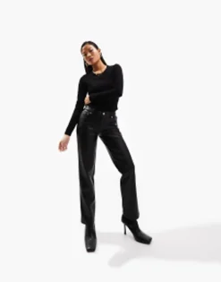 Design Petite Ultimate Slim Fit T-Shirt With Long Sleeves In Cotton In