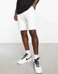 Design Pull On Regular Length Denim Cargo Shorts In