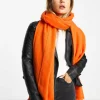Design Raw Edge Scarf In Bright