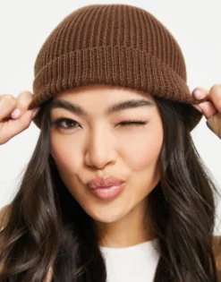 Design Rib Beanie In