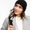Design Rib Knit Beanie In