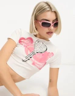Design 90S Mid Square Sunglasses In Pearlised