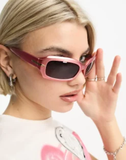 Design 90S Mid Square Sunglasses In Pearlised